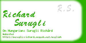 richard surugli business card